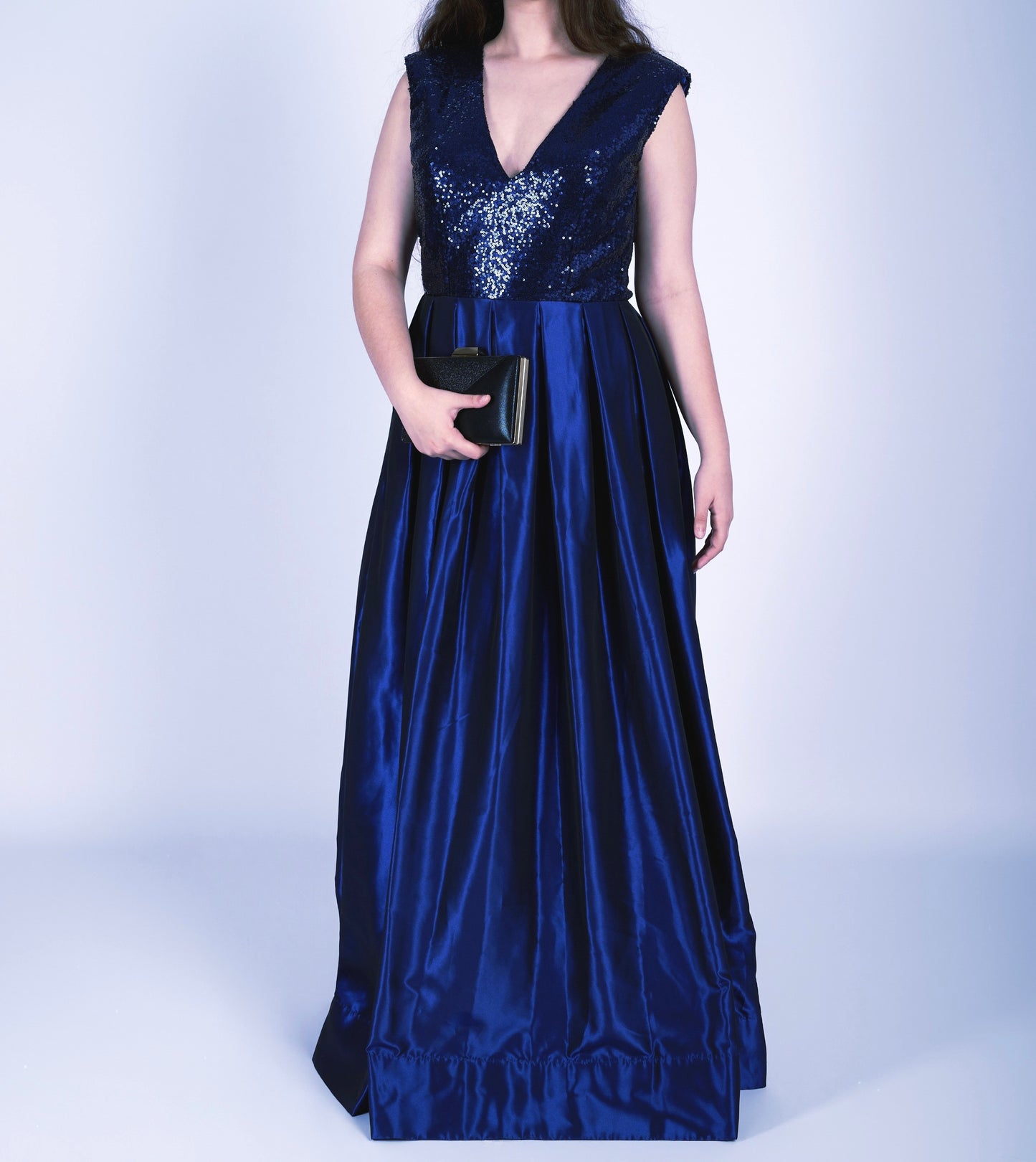 Josephine Royal Blue Sequin Taffeta Dress "evening dresses"