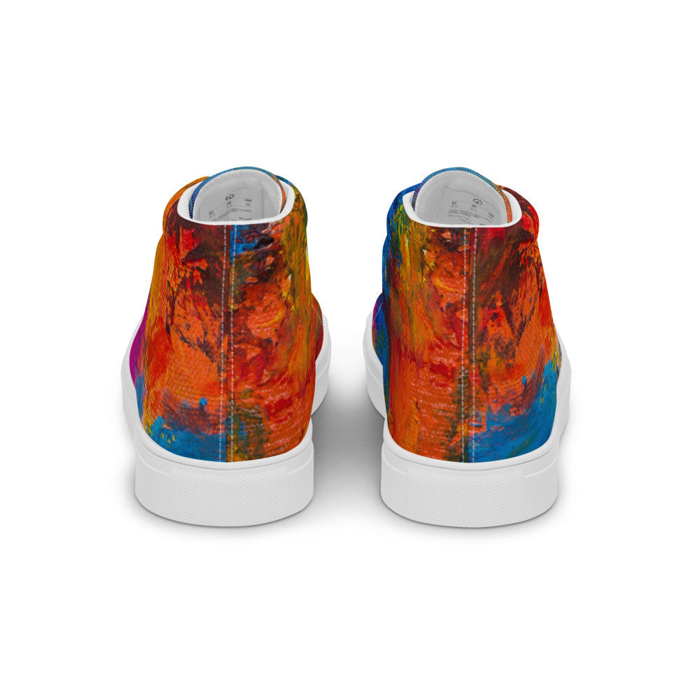 Gianneli Colours Handmade Women’s High Top Canvas Shoes