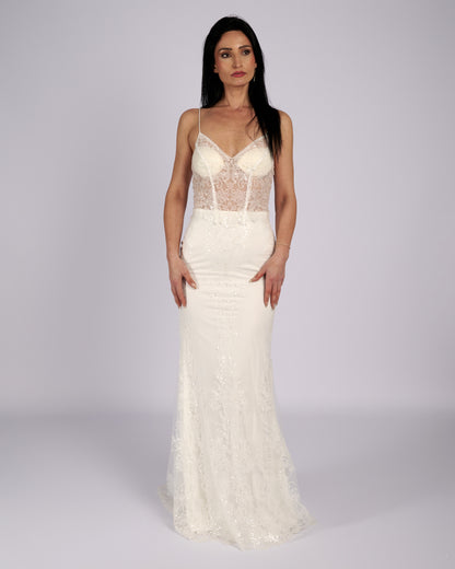 Chelsea Mermaid Spaghetti Straps Bridal Dress Chelsea Mermaid Spaghetti Straps Bridal Dresses