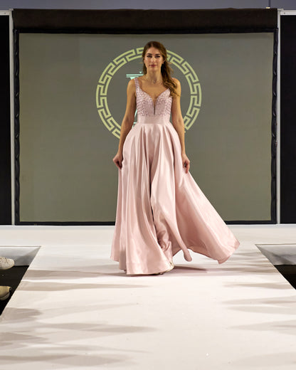 Seren Soft Pink Maxi Dress Evening Dresses