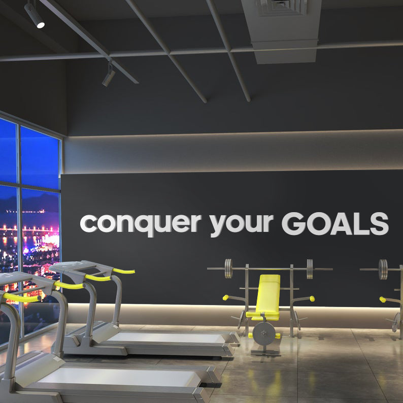 Conquer your Goals 3D Gym Decor
