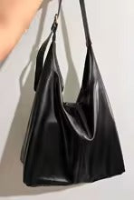 Retro PU Tote Bag for Women