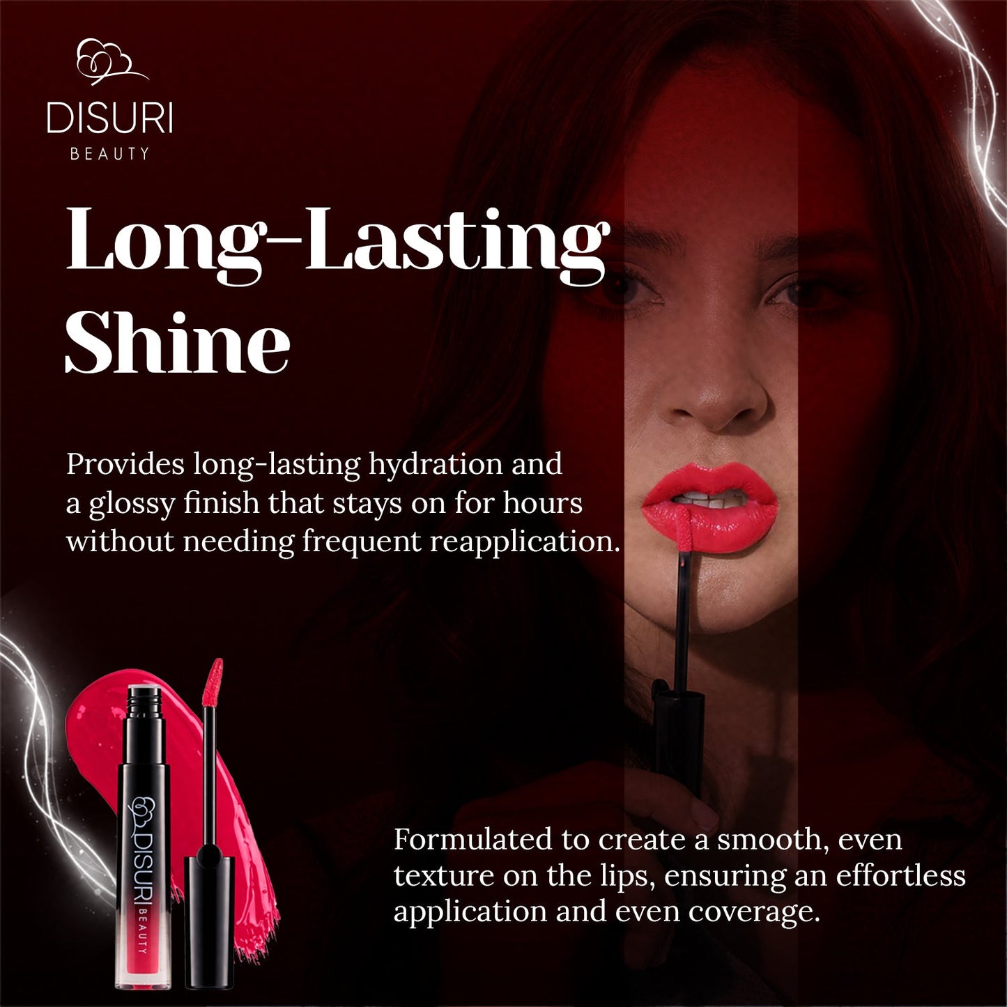 DISURI Beauty Glossy Blast Lip Gloss - Medellín