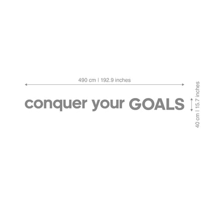 Conquer your Goals 3D Gym Decor