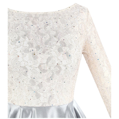 Half Sleeve Sequin See Through Formal Party Long Evening Dresses