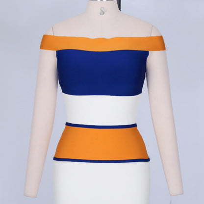 New Arrivals Bandage Dresses Off Shoulder Celebrity Bandage Dresses Yellow  Mermaid Party Dresses