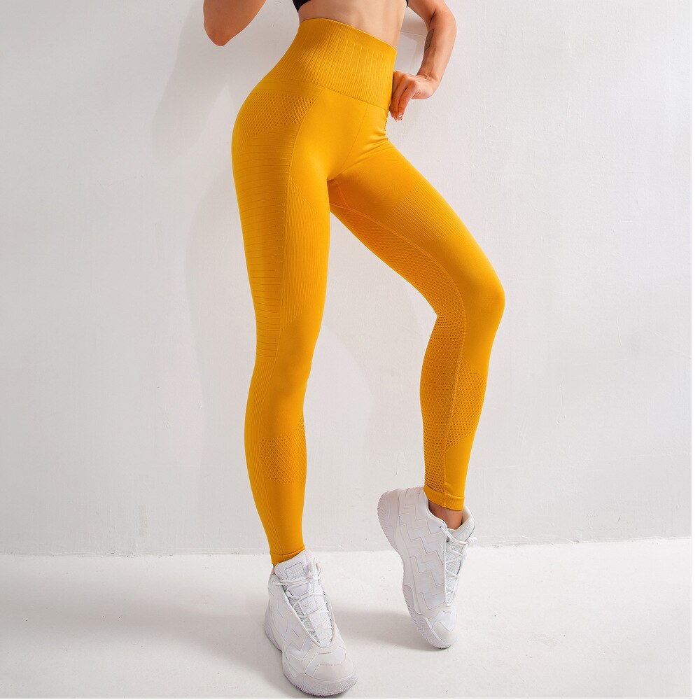 Seamless Leggings Women Fitness Running Yoga Pants High Waist Tummy Control Push Up Fitness Leggings Sport Gym Tights