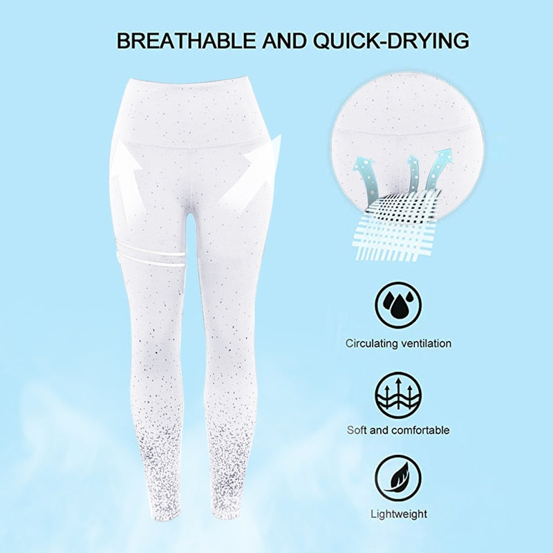 Quick dry Leggings Women Running Sport High Waist Tights Leggins Female Gym Fitness Training Seamless