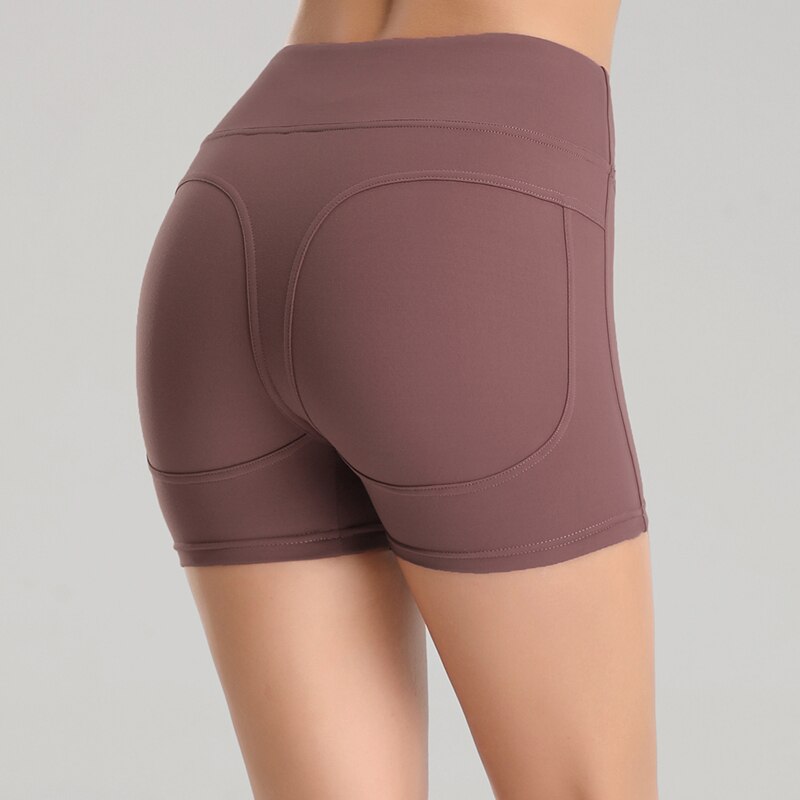 High Waist Sport Gym Yoga Shorts Women Quick Dry Workout Biker Shorts Fitness  Running Tights Seamless Trousers