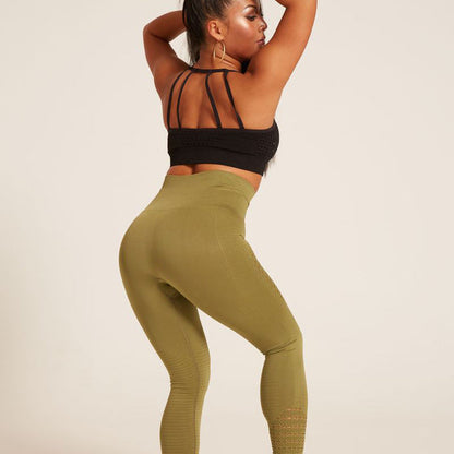 Women Seamless Leggings High Waist Elastic Yoga Pants Gym Running