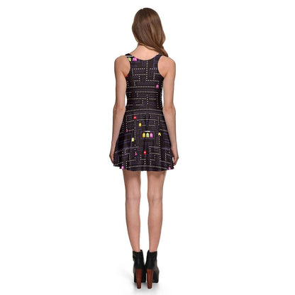 Fashion Women Casual Work Dresses Fit and Flare Digital Printing Muzman SKATER DRESS Vestidos