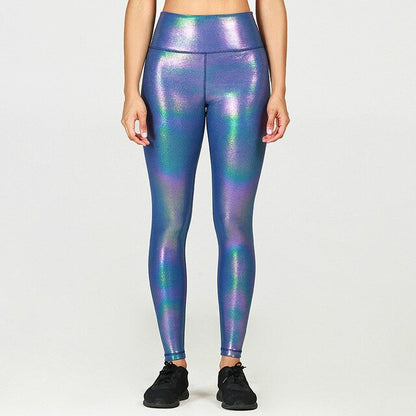 GOLD STAMPING Stretchy Fitness Workout Gym Leggings Women