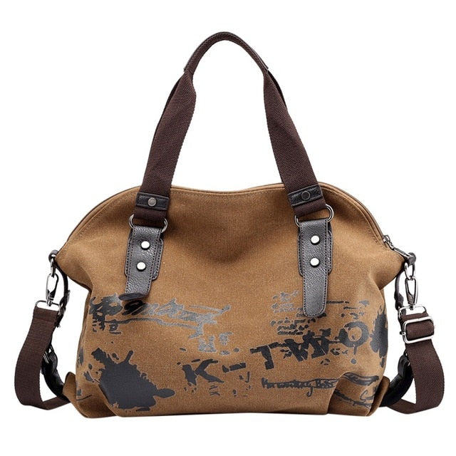 Female Large Pocket Casual Tote Women's Handbag Shoulder Handbags Canvas Capacity Bags For Women Messenger Shopping  Bags #L20