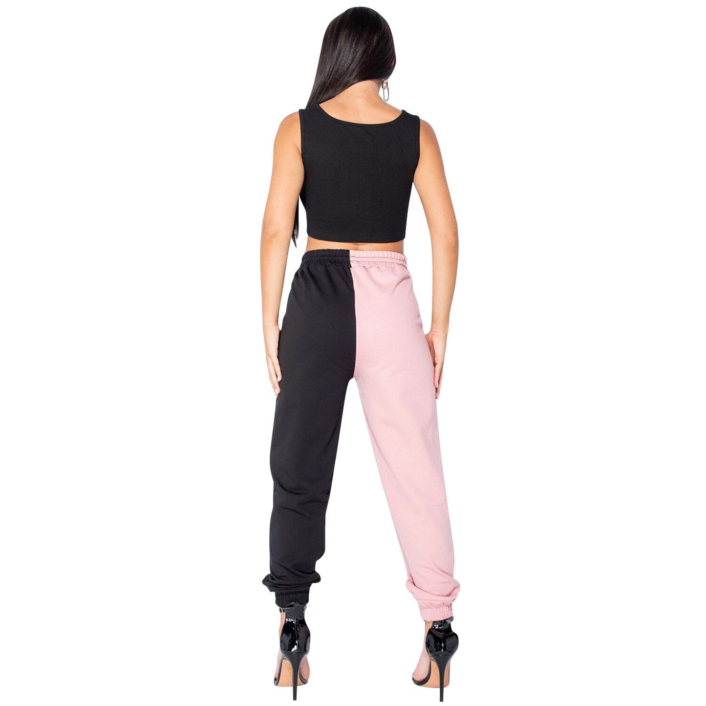 Autumn Patchwork Sports Wear For Women Gym Pencil Leggings Pants Fashion Running Fitness Energy Jogging Trousers Tracksuit