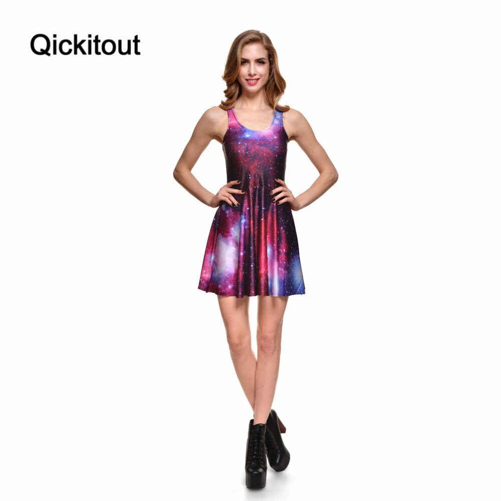 Women Clothes Cartoon Female Dresses Tweet PURPLE REVERSIBLE SKATER DRESS Pleated Drop Shipping
