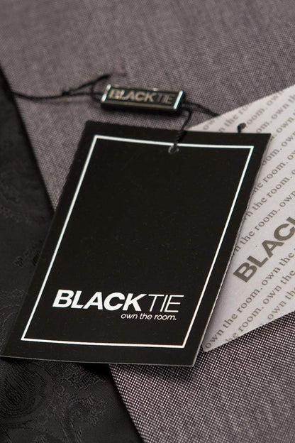 "Sebastian" Grey Pindot Tuxedo Jacket Shawl (Separates)