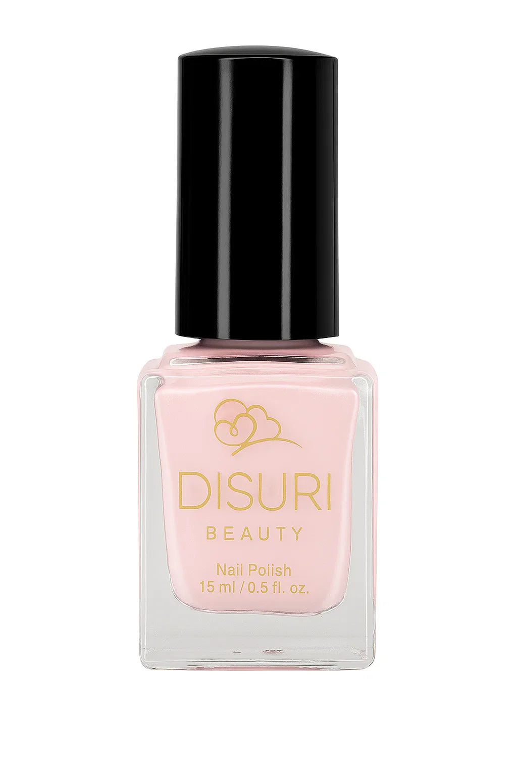 DISURI Beauty Vegan Nail Polish – Baby Pink Skirt (#F9D6DC Soft Pink Gloss, 15 ml)