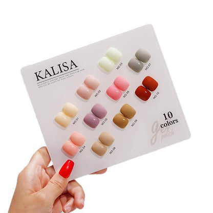 Kalisa 10Pcs Gel Nail Set Gel Nail Polish Kit Glitter Soak Off Uv Varnish 15Ml