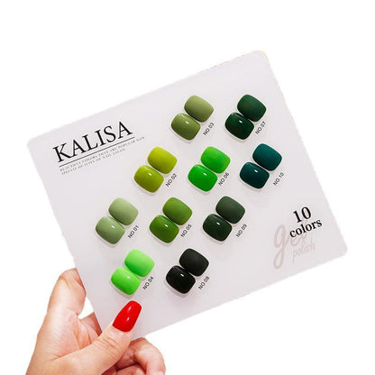 Kalisa 10Pcs Gel Nail Set Gel Nail Polish Kit Glitter Soak Off Uv Varnish 15Ml